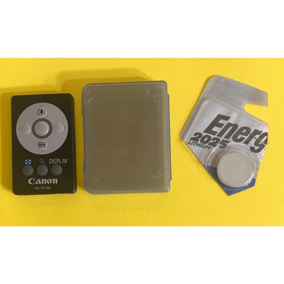 Canon WL-DC100 Wireless Remote Control + Battery & Case – Tested & Ready - Picture 1 of 5